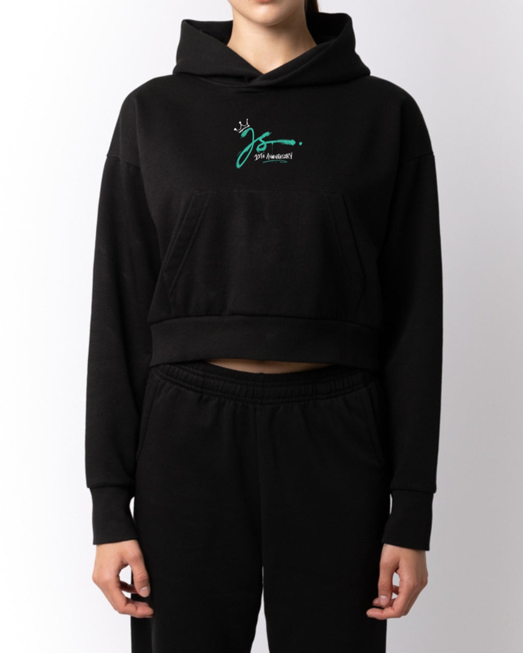 Cropped Pullover Hoodie